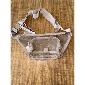 Reebok See Through Fanny Pack Bag, Mocha Color‎ Nylon